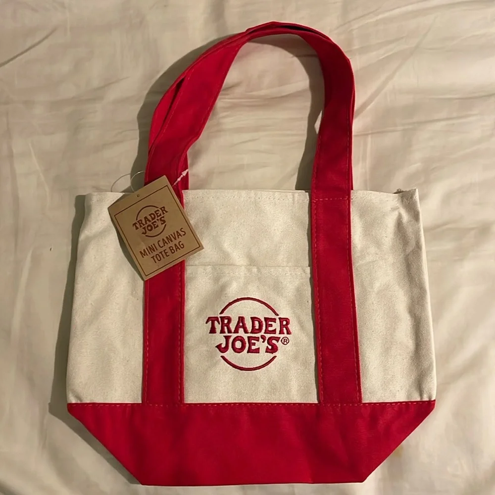 Red and White Garment Bag
